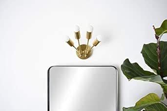 REGAL SURVEY 3 Holder Brass Antique Vanity Light - Modern Wall Sconce ...