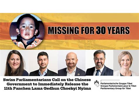 Swiss lawmakers urge China to release Panchen Lama, condemn 30 years of ...