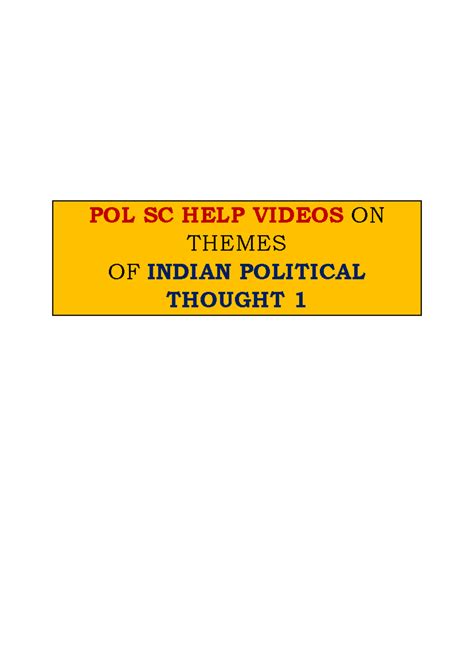 Indian Political Thought 1: Themes of Brahmanic and Shramanic ...