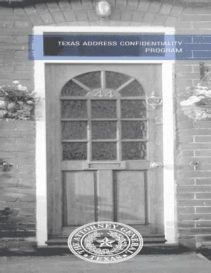 Fillable Online TEXAS ADDRESS CONFIDENTIALITY Fax Email Print - pdfFiller