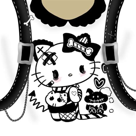 hello kitty t-shirt | Emo modası, Emo kıyafetleri, Siyah üst