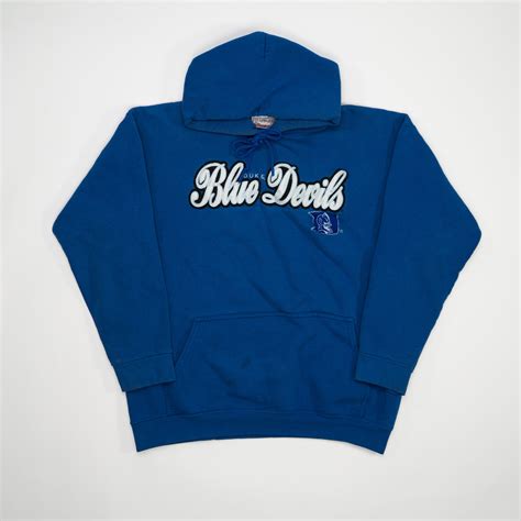 Vintage Blue Devils Duke University Hoodie (M) - Rebalance Vintage