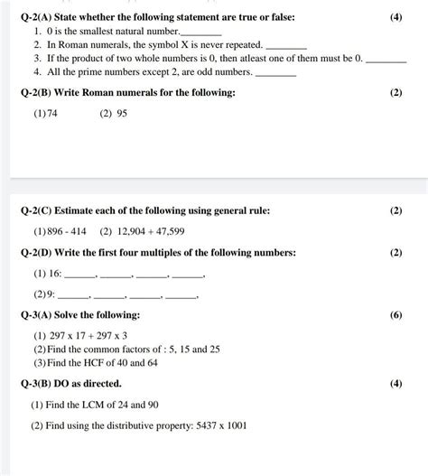 subject maths standard 6th - Brainly.in