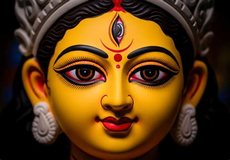 Posterit - Crowned Durga Idol Close-up