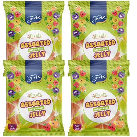 Frix Mixed Fruit Flavoured Jelly with Nata De Coco I Jelly Added Mixed ...