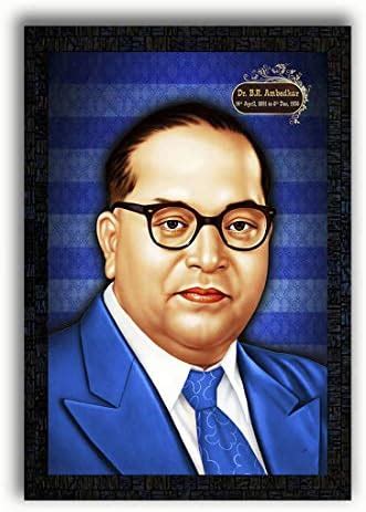 PNF Freedom Fighter Dr. B. R. Ambedkar with Wooden Synthetic Frame ...