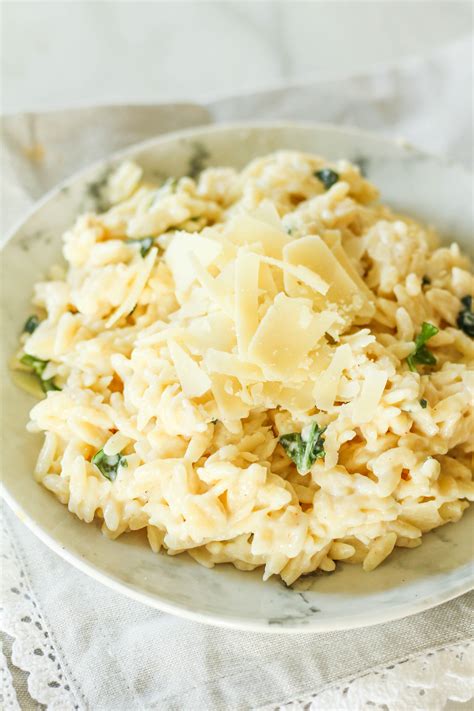 Creamy Parmesan Orzo - Zen & Spice