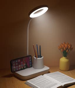 PESCA Rechargeable Touch Table Lamp for Study Room | USB Charging ...