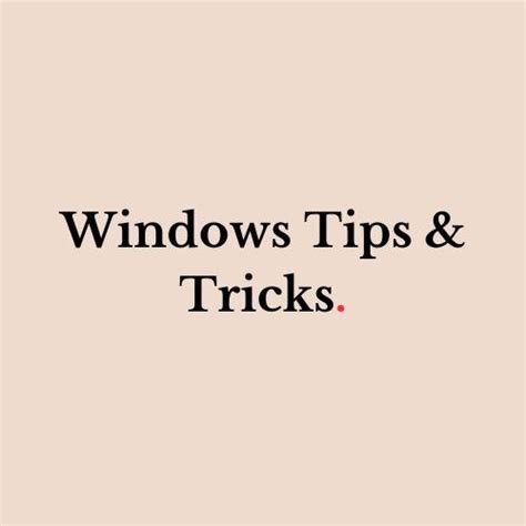 Image result for Windows Hints and Tips