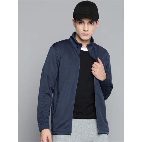 Buy Alcis Men Navy Blue Solid Sweatshirt Online
