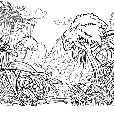 Jungle Coloring Pages at Clinton Matson blog