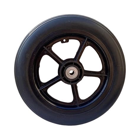 eOnekart 12 Inch Rear PU Hub PVC Wheel Replacement for Wheelchair With ...