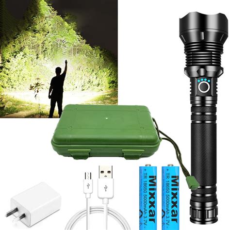 Image result for Rechargeable Tactical LED Flashlight