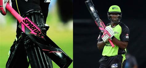 Andre Russells strange pink and black bat in Big Bash League