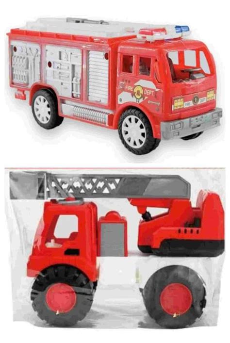 GD TOYS Good to dream Red Fire Play Truck Toy for Kids with car Combo ...