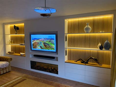 Bespoke Media Wall Unit | Timber Technology