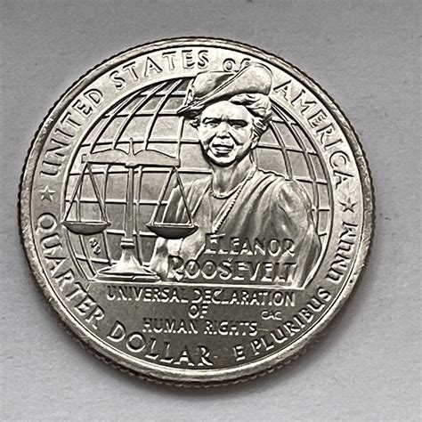 2023 p Eleanor Roosevelt Quarter BU Reverse Die Chip Error 332789 | eBay