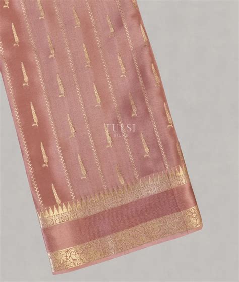 Buy Dusty Pink Mysore Silk Saree T574458