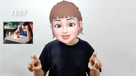 What is the American Sign Language ASL sign for test?