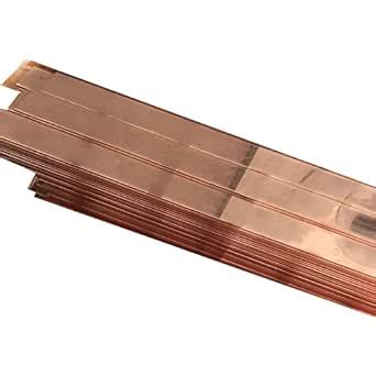 2pcs 99% Copper T2 Cu Metal Flat Bar Plate 1.5mm x 15mm x 250mm ...