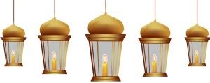 Sticker Hub 128 cm Islamic Hanging Decorative Lanterns Wall Sticker (50 ...