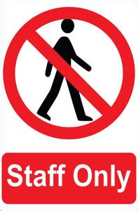 Black Shark CHD GRAPHIC Only staff Sign Board For Walls And Doors On ...