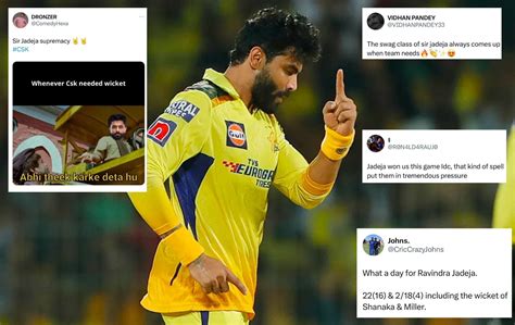 "Bapu at his best" - Twitterati in awe of Ravindra Jadeja's incredible ...