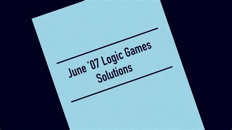 Image result for LSAT Logic Games Example