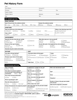 Idexx Allergy Testing Form - Fill and Sign Printable Template Online