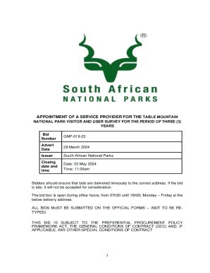 Sanparks Supplier Database - Fill Online, Printable, Fillable, Blank ...