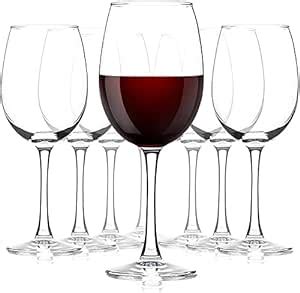 Buy NVRA Premium Classic Wine Glasses Set of 12 | Clear, 465 ML, Ideal ...