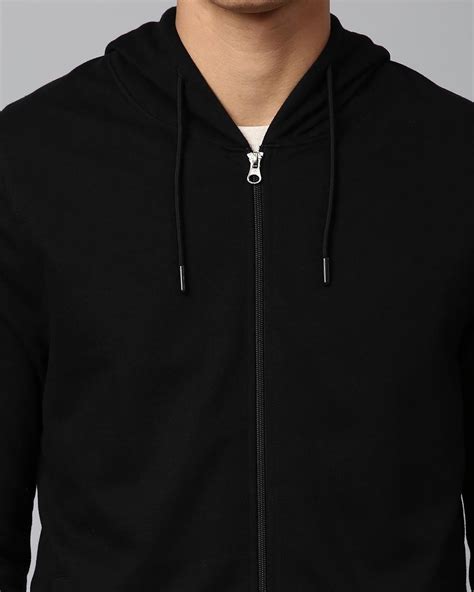 Buy Men's Black Hooded Sweatshirt Online at Bewakoof