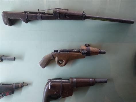 Some of the homemade guns used by Mau Mau fighters in Kenya during the ...