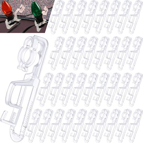 Yulejo Christmas Light Clips Gutter Hooks for Gutters and Shingles ...