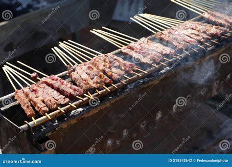 Arrosticini are a Class of Traditional Dishes of Skewered Grilled Meat ...