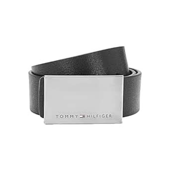 Buy Tommy Hilfiger Men's Leather Belt (TH/AMOSREV0107S 80 Cm_Black/Grey ...