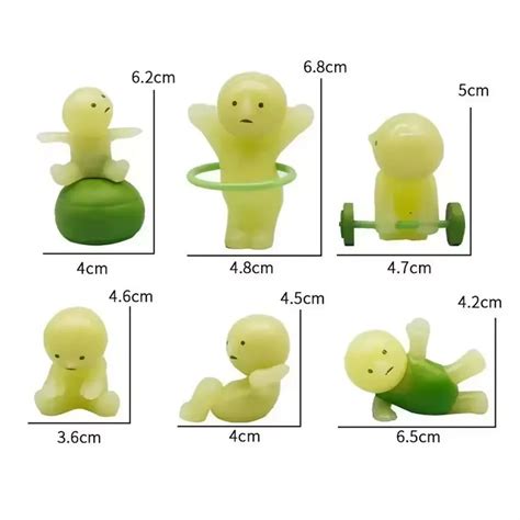 Smiski Exercise Series Glow In The Dark Figurines