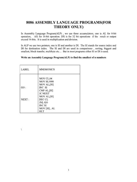 8086 Program 的图像结果