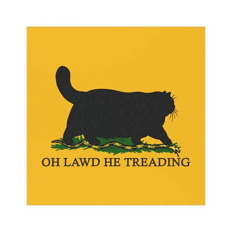 The Original Oh Lawd He Treading Black Cat Car Magnet - Etsy