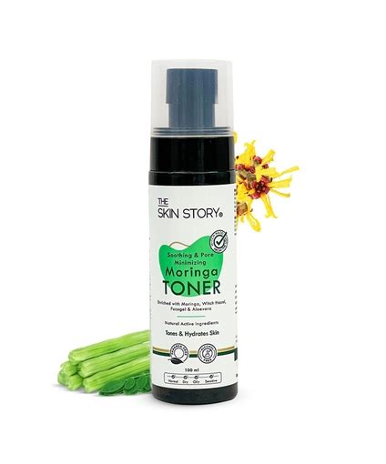 Soothing & Pore Minimizing Moringa Toner, 100ml - maccaron