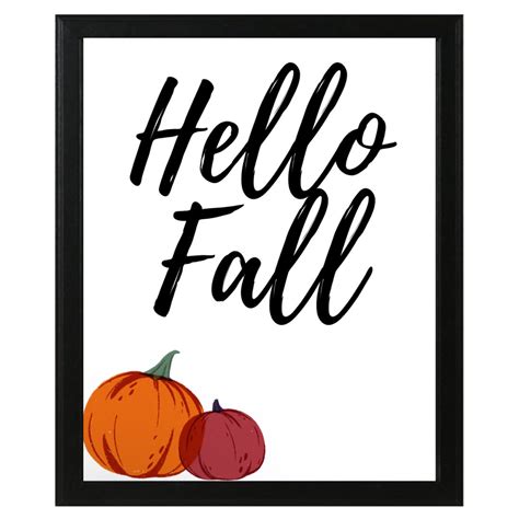 Hello Fall Sign | Fall Sign | Fall Printable | Fall Png | Printable | Thanksgiving Sign - Etsy