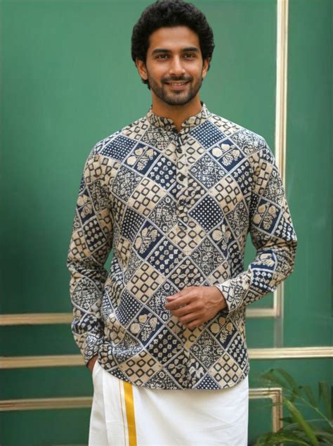 Tattva Men Printed Super Short Kurta – tattva.life