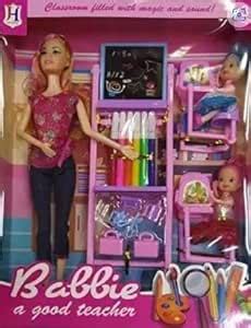 EUPHORIA Rk Toys Babbie Teacher Study Doll Set With 2 Nos Student Doll ...
