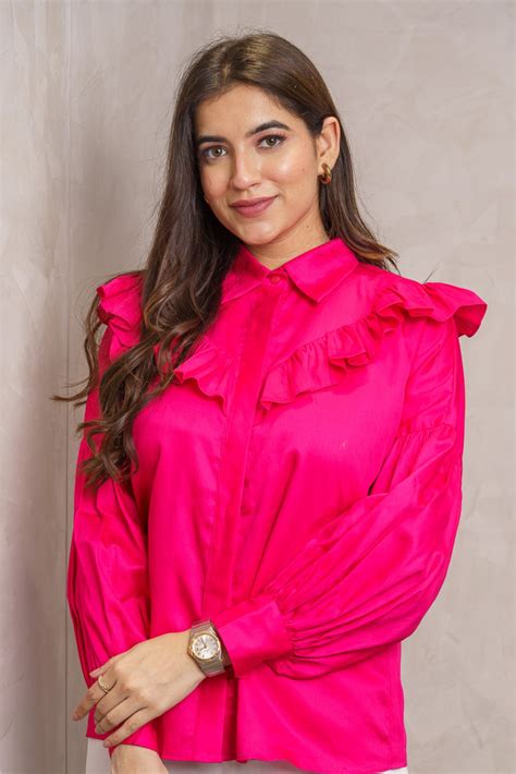 Lulu Hot Pink Frill Shirt – LabelSwish