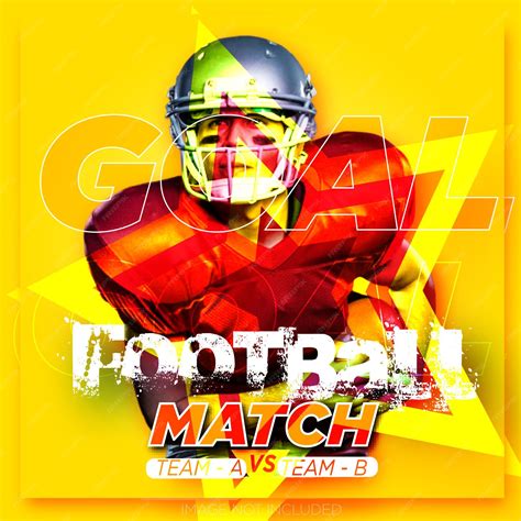 Football sport social media post banner template | Premium Vector