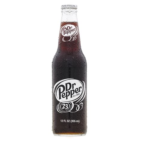 Dr Pepper Soda 12 fl oz Glass Bottle for Office Breakroom - Walmart ...
