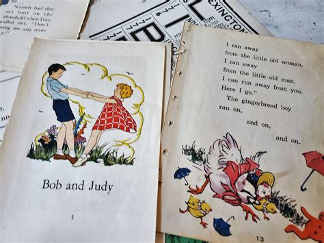 Vintage paper pack 25 vintage childrens book pages and more - Etsy België