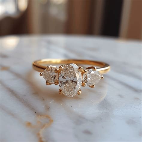 Tashya 90 Pointer Oval Lab Diamond Ring | Fiona Diamonds