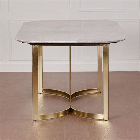 Buy Vogue Dakota Marble Top 6-Seater Dining Table - Grey from Home ...