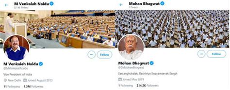 Twitter restores blue verification tick of Vice President Venkaiah ...